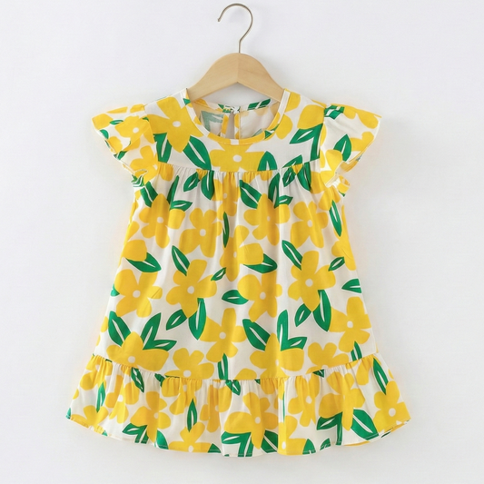 Vestido Floral de Algodón