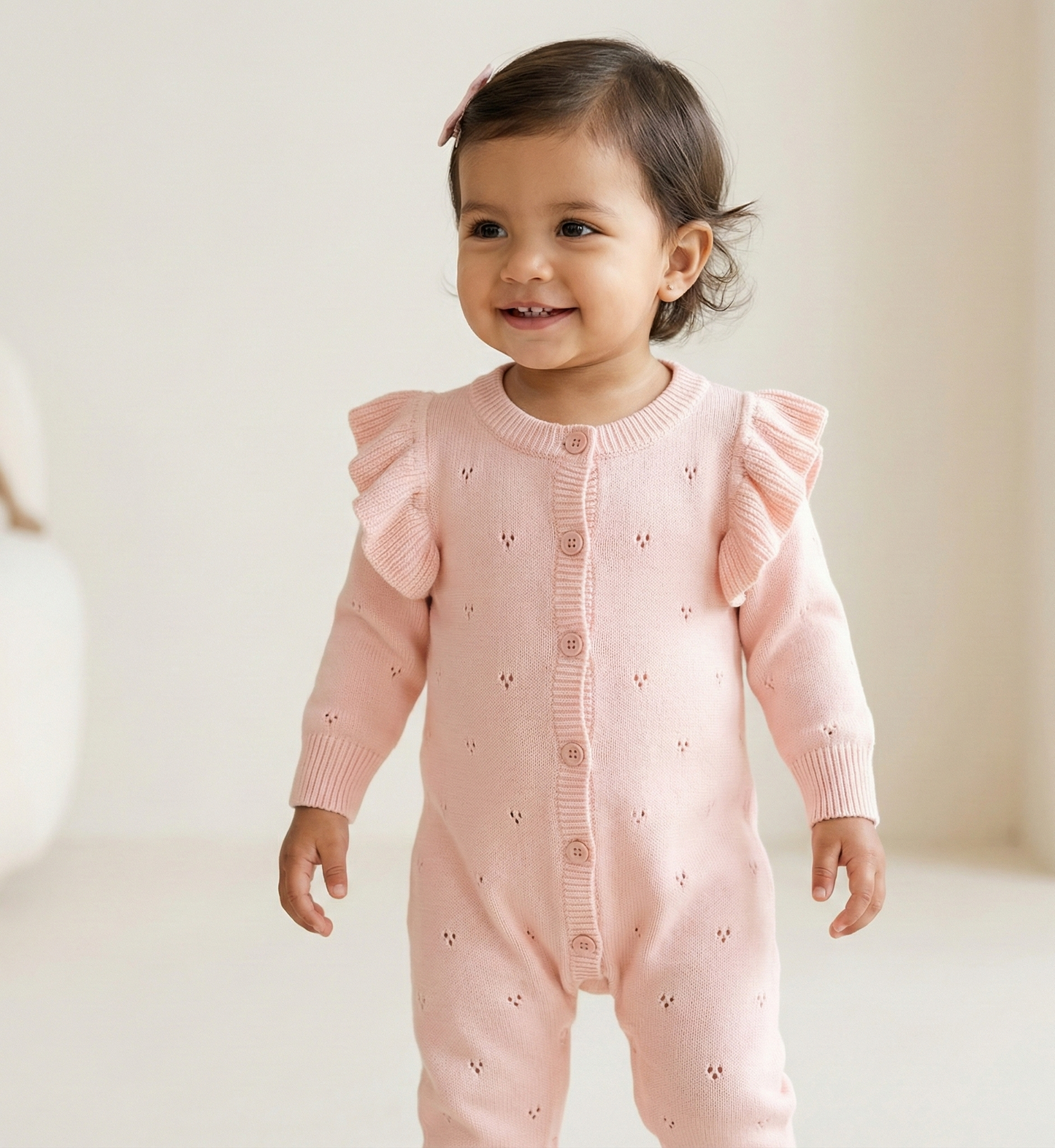 Pañalero rosa de punto