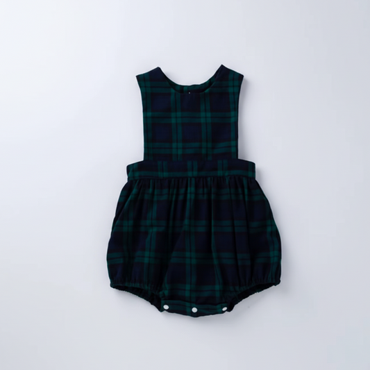 Ropa de cuadros verde