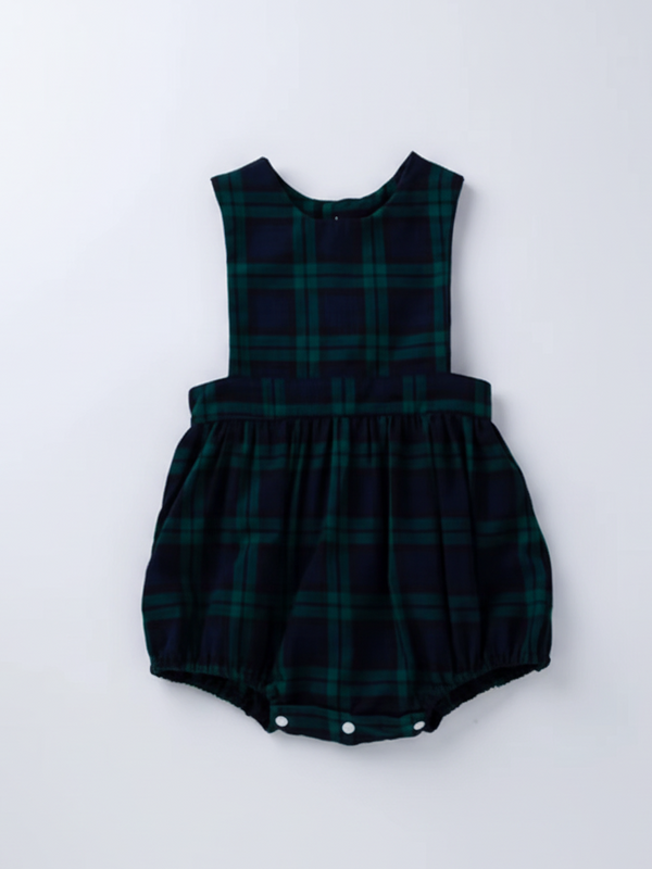 Ropa de cuadros verde
