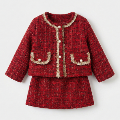 Set rojo elegante