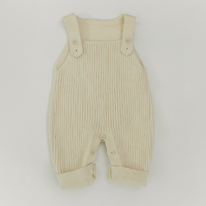 Overol beige tejido