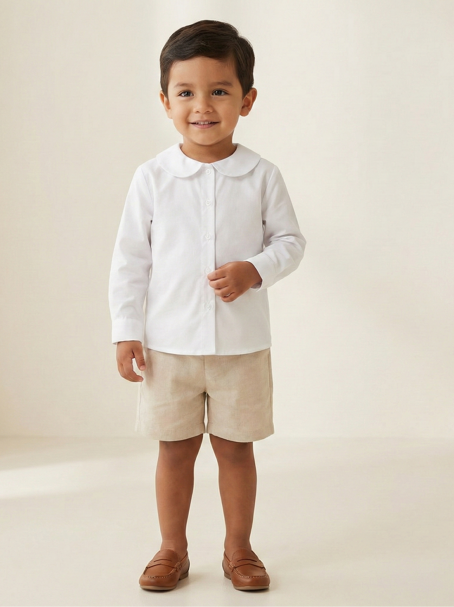 Camisa blanca manga larga