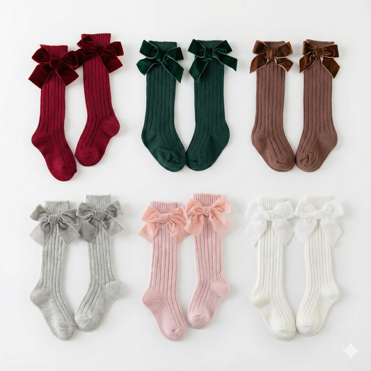 Calcetas con moño