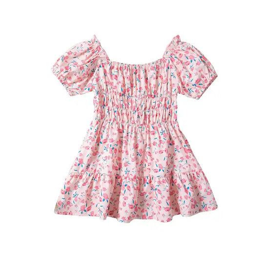 Vestido flores rosa