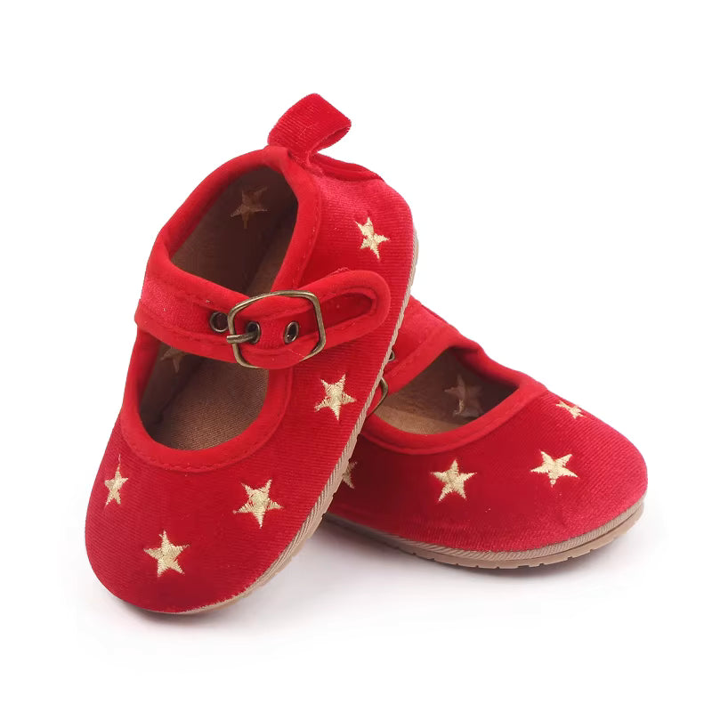 Zapato rojo estrellas