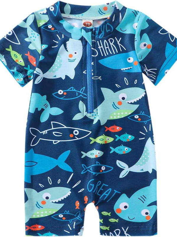 Traje de Baño Tiburones con Cierre Fácil