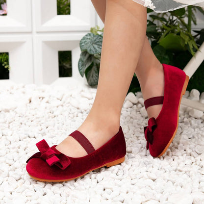 Zapatito Ballerinas Velvet Red