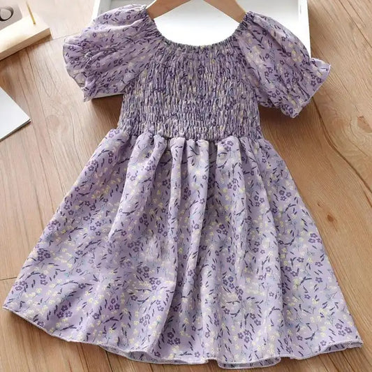 Vestido flores lila