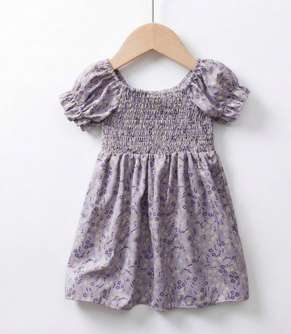 Vestido flores lila