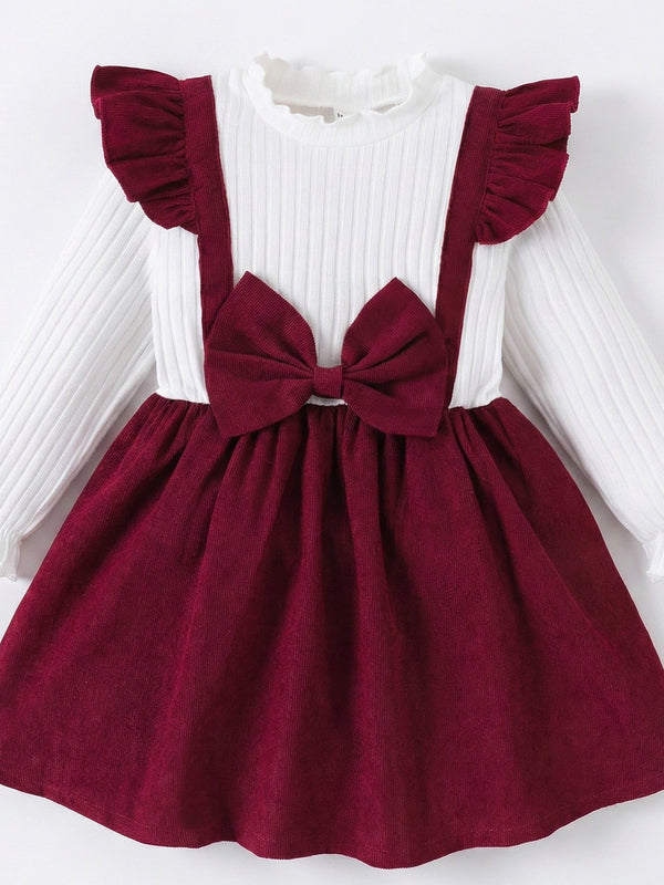 Vestido moño vino