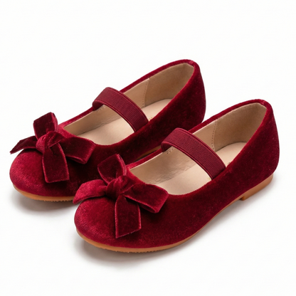 Zapatito Ballerinas Velvet Red
