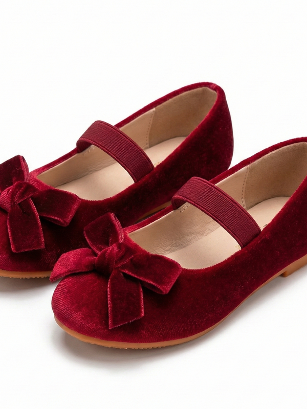 Zapatito Ballerinas Velvet Red