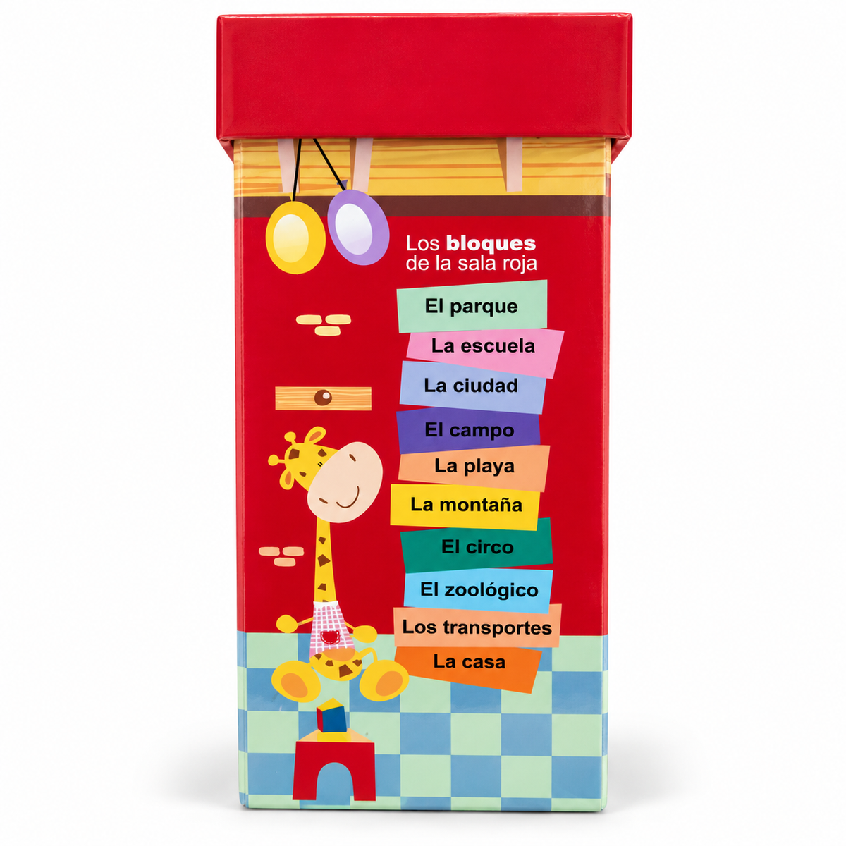 Caja de 10 mini libros con títulos: el parque, la escuela, la playa y más