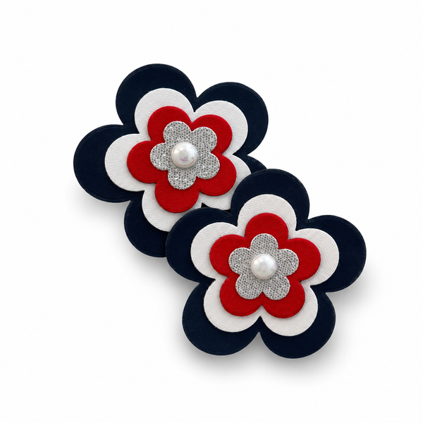 Moños Flor Vinil