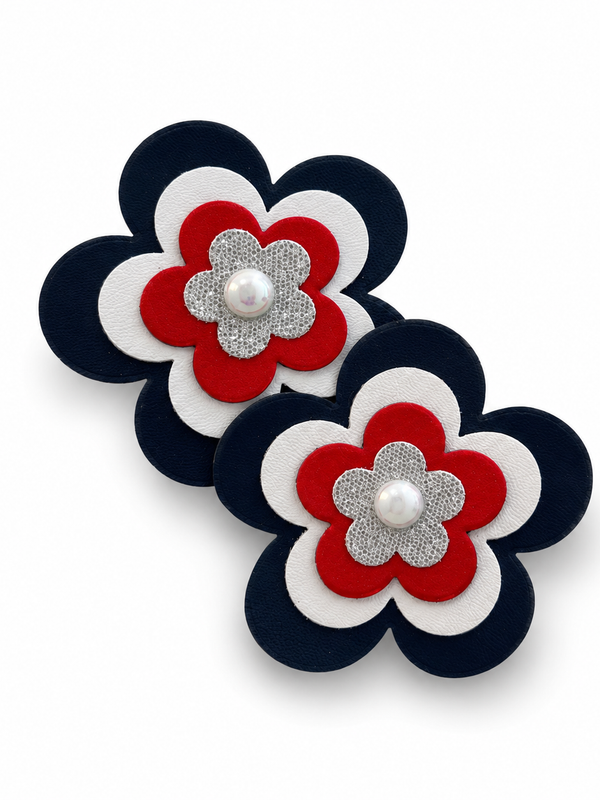 Moños Flor Vinil