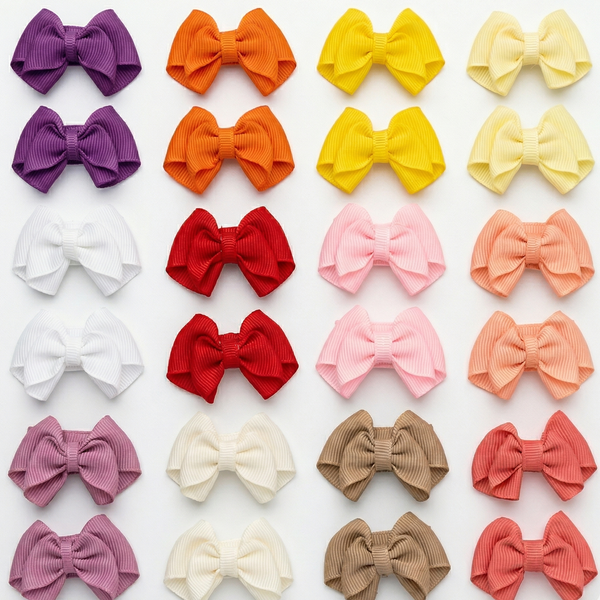 Par de moños mini olan