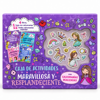 Caja de Actividades Princesas con 4 Libros y Calcomanías