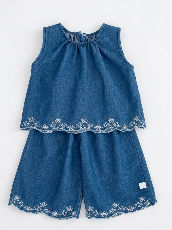 Conjunto Margaritas Denim