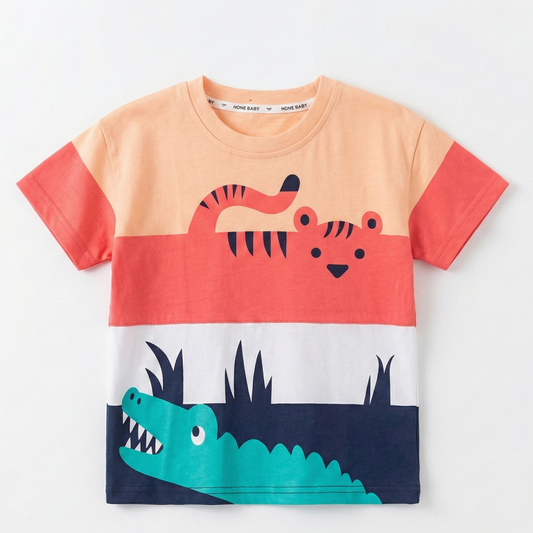 Playera animales de colores