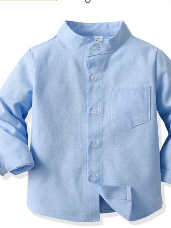 Camisa manga larga azul