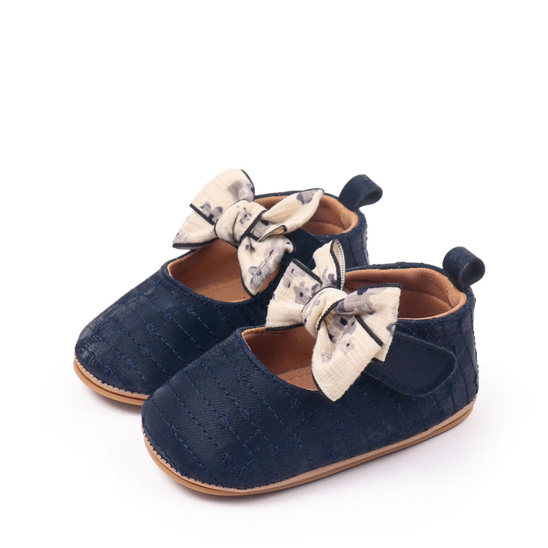 Zapatos azul con moño