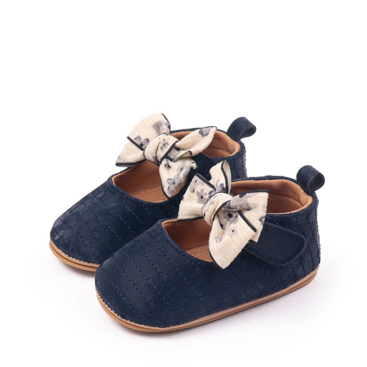 Zapatos azul con moño