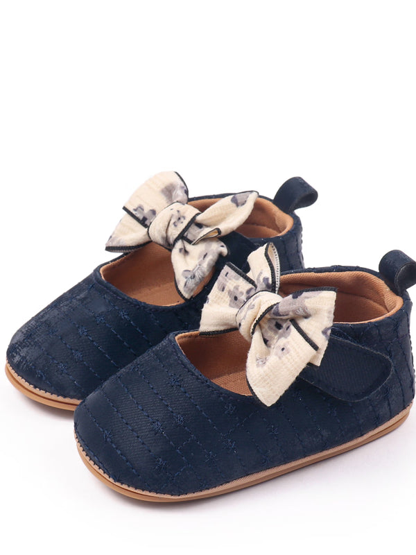 Zapatos azul con moño