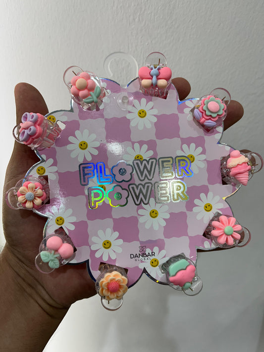 Set de pinzas Flores