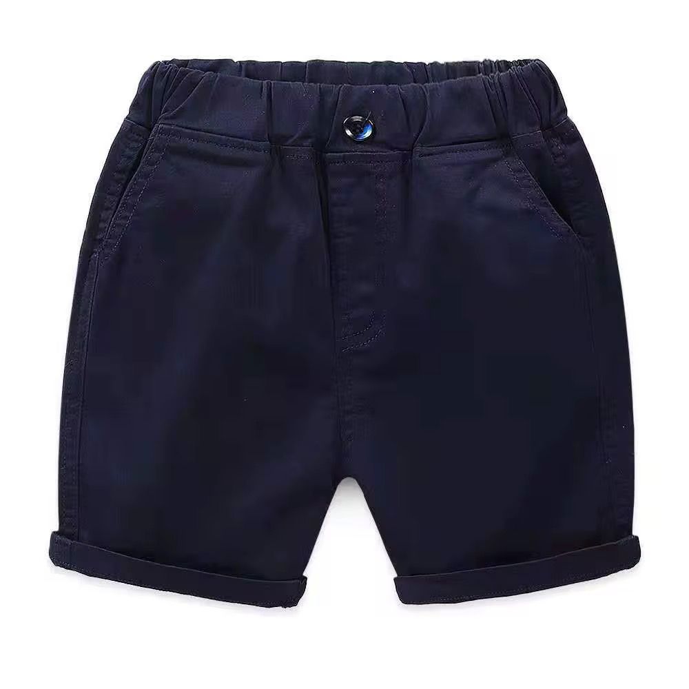 Short de algodon Azul