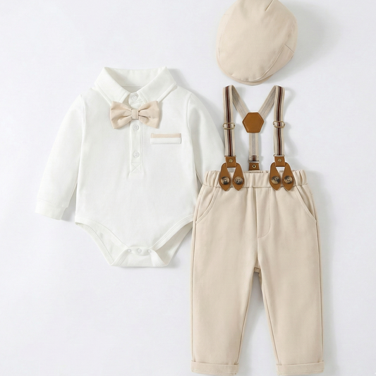 Conjunto biege con tirantes