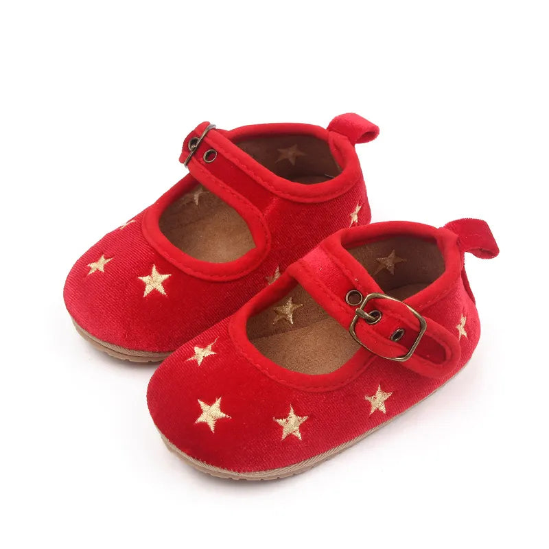 Zapato rojo estrellas
