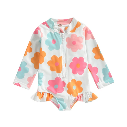 Traje de baño flores