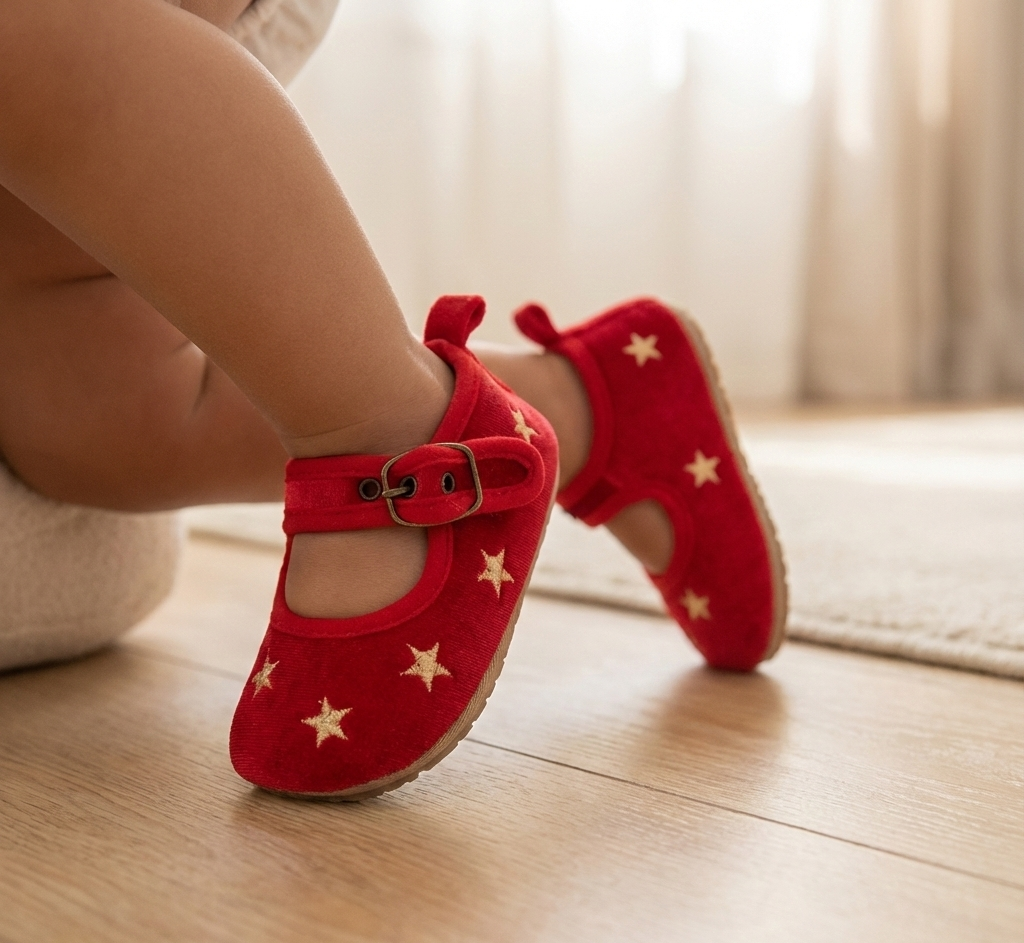 Zapato rojo estrellas