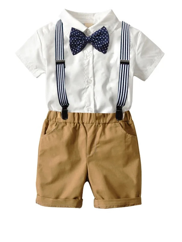 Conjunto tirantes café