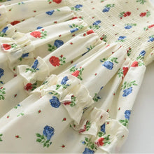 Cargar imagen en el visor de la galería, Vestido flores manga abullonado
