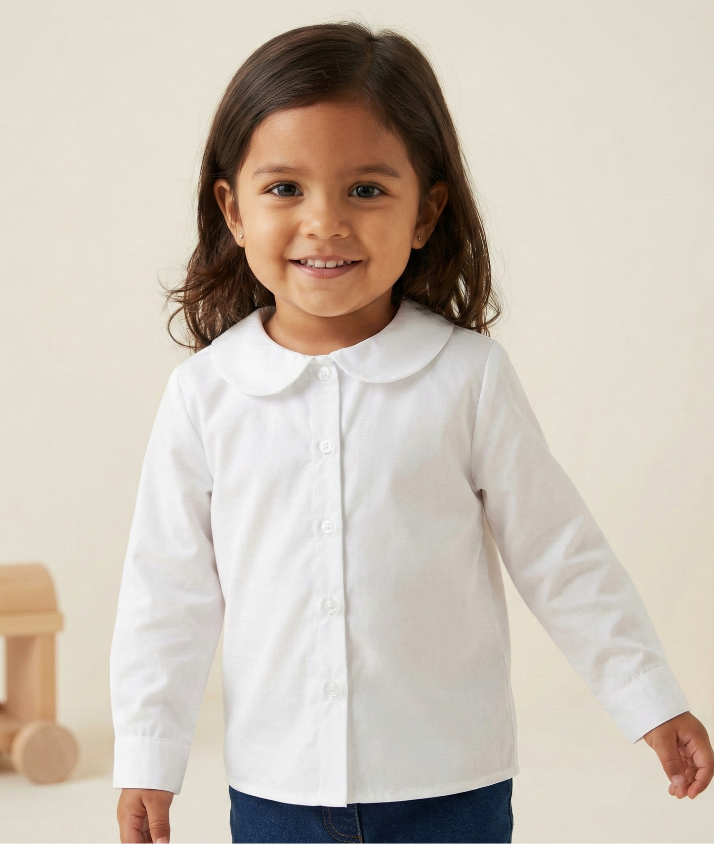 Camisa blanca manga larga