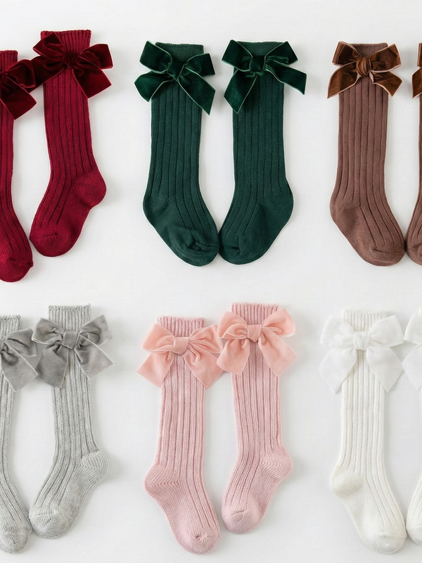 Calcetas con moño