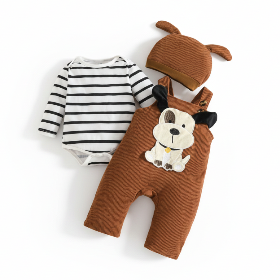 Pañalero con overol perrito