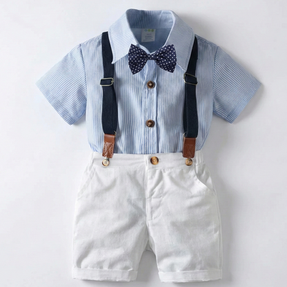 Conjunto tirantes short blanco