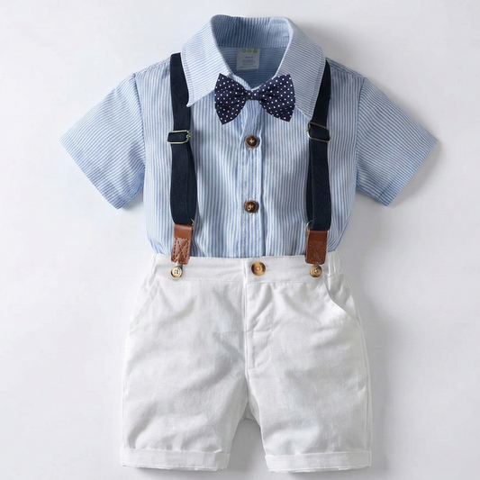 Conjunto tirantes short blanco