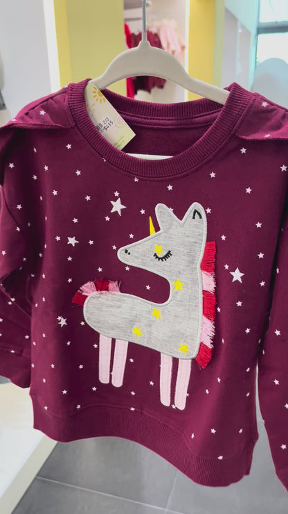Sueter unicornio estrellas