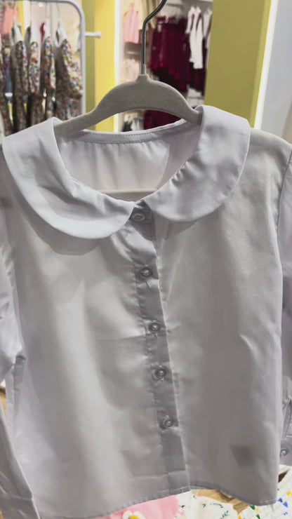 Camisa blanca manga larga