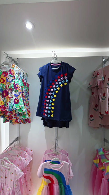 Vestido de Corazones 100% Algodón