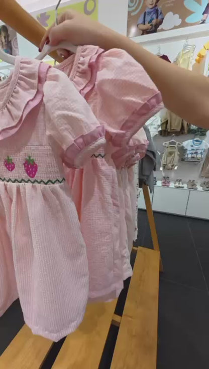 Vestido Dulce Fresa 100% Algodón