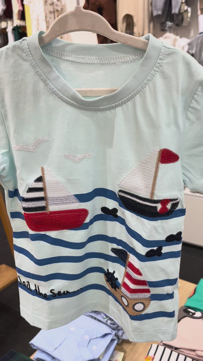 Playera de barcos