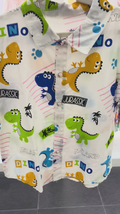 Camisa de dinosaurios colores