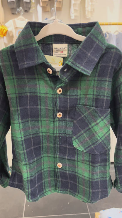 Camisa cuadros verde