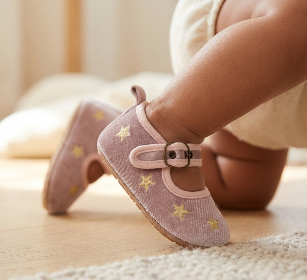 Zapato rosa estrellas