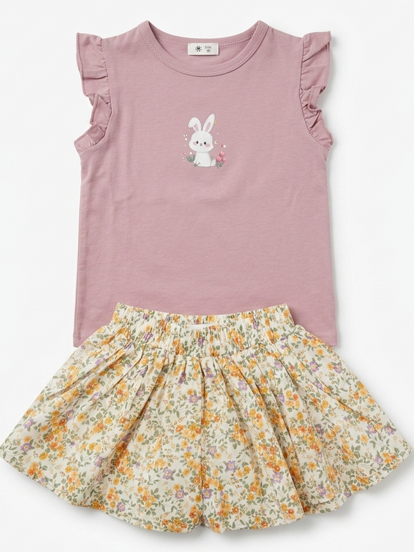 Conjunto Bunny Floral para Niña